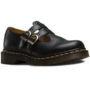 Dr. Martens 8065 Double Strap Mary Jane Sandals (Leather Flats) - Black