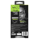 Gillette Labs Mens 5 Blade Exfoliating Bar Razor - Handle + 4 Cartridges + Stand