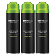 3x 198ml Gillette Labs Mens Rapid Foaming Shave Gel Pack - Sea Kelp (Skin Protection)