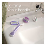 1 Pack of 4 Gillette Venus Comfort Glide Freesia Scent 3 Razor Blades