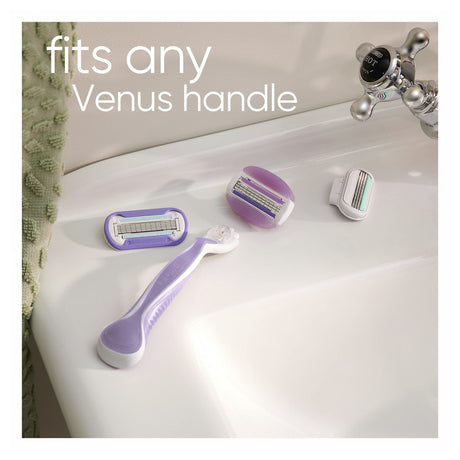 6x Gillette Venus Womens Comfortglide Freesia Scent 3-Blade Razor Refills Bulk Pack