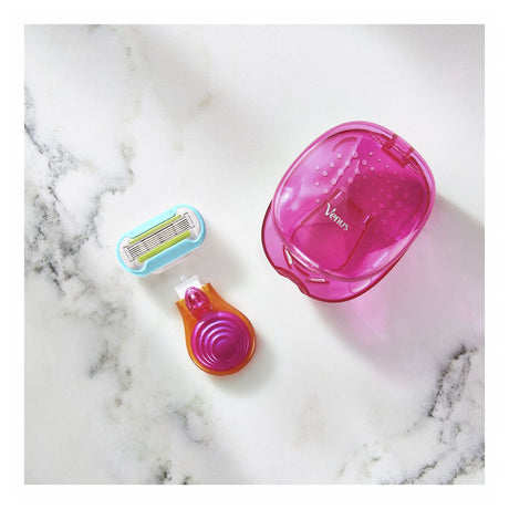 Gillette Venus Snap Womens 5 Blade Razor - Extra Smooth (w/ Mini Handle & Travel Case)