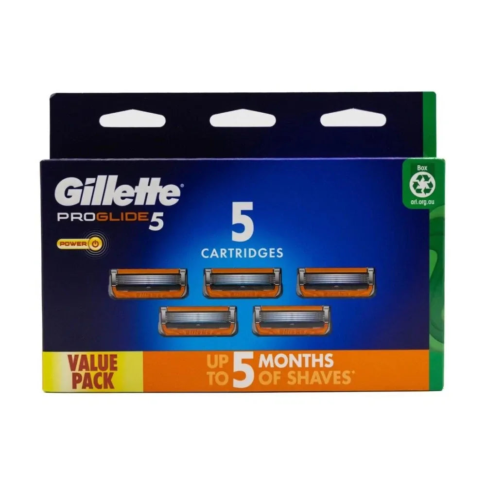 Gillette Pro Glide Mens Razor Cartridge Refills - 5 Pack