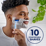 4x Gillette SkinMate Mens Sensitive Disposable Razors - Blue