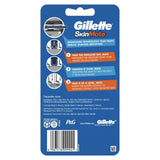 4x Gillette SkinMate Mens Sensitive Disposable Razors - Blue