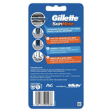 8x Gillette SkinMate Mens Sensitive Skin Disposable Razors in Blue