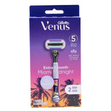 Gillette Venus Extra Smooth Miami Midnight Razor 3pk x1 Handle x2 5 Blades
