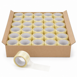 36x Rolls Clear Hot Melt Packaging Tape (48mm x 75m) - 1 Carton