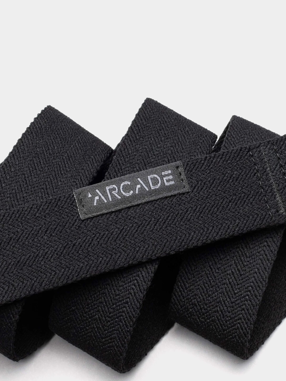 Arcade Ranger Slim Belt Stretch Metal-Free Buckle Lightweight One Size in Midnight Black