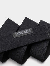 Arcade Ranger Slim Belt Stretch Metal-Free Buckle Lightweight One Size in Midnight Black