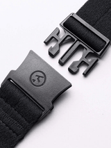 Arcade Ranger Slim Belt Stretch Metal-Free Buckle Lightweight One Size in Midnight Black