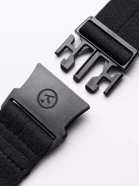 Arcade Ranger Slim Belt Stretch Metal-Free Buckle Lightweight One Size in Midnight Black