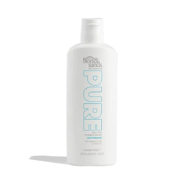 Bondi Sands Pure Self Tan Foaming Water Fragrance Free - 200ml Light Medium