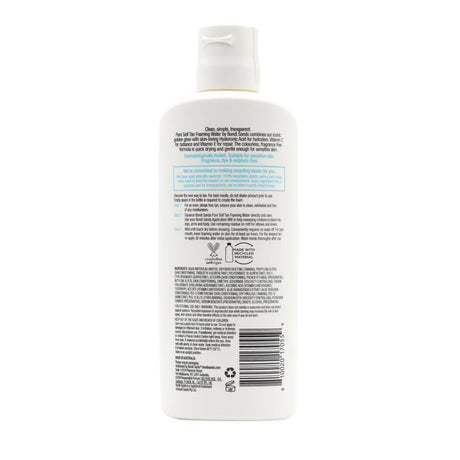 3x Bondi Sands 200ml Pure Self Tan Foaming Water Bulk Pack - Light Medium (Fragrance Free)