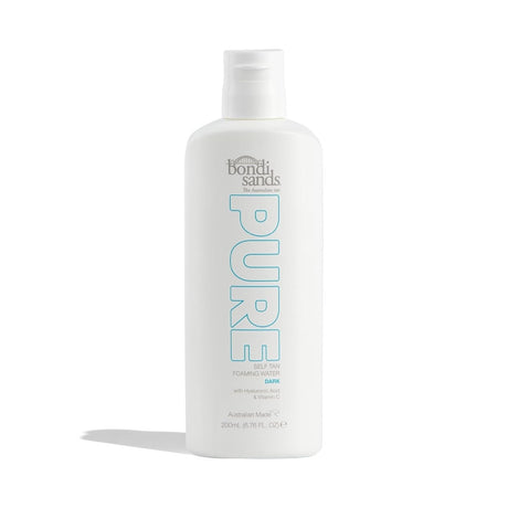 3x Bondi Sands 200mL Pure Self Tanning Foaming Water w/ Hyaluronic Acid - Dark (Bulk Pack)