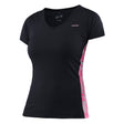 HEAD Womens Vision Bee Basic V-Neck Tennis T-Shirt - Black