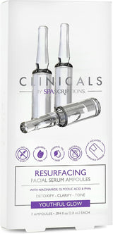 Spascriptions Clinicals 7-Pack Resurfacing Serum Ampoules - Niacinamide & Glycolic Acid
