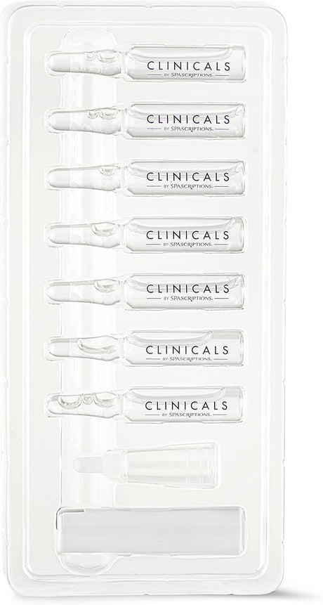 Spascriptions Clinicals Resurfacing Serum Ampoules 7-Pack 2.8ml Each Niacinamide Glycolic Acid PHAs Youthful Glow