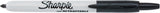 6x Sharpie Fine Point Retractable Permanent Markers - Black