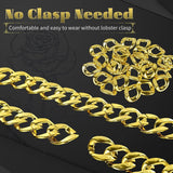 Gold Chunky Plastic Chain Choker Necklace - Adjustable Pimp/Gangster (Costume Accessory)
