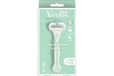 Gillette Venus Womens 3-Blade Razor - Smooth Sensitive (Handle + 2 Cartridges)