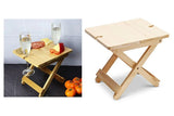 Bamboo  Grappa Folding Table Portable Picnic Wine Table Foldable Compact