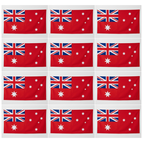 12x Large Red Ensign Flag Bulk Pack - Australian Maritime Ships Flag (180 x 90cm)