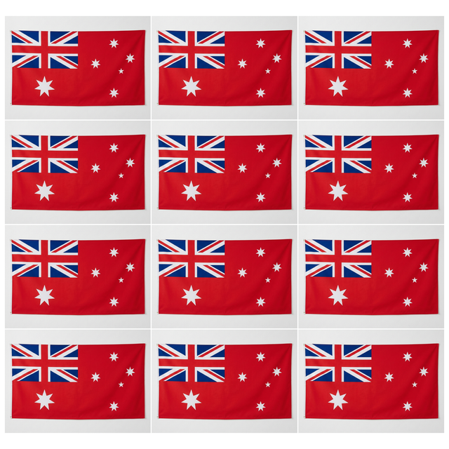 12x Large Red Ensign Flag Bulk Pack - Australian Maritime Ships Flag (180 x 90cm)
