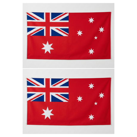 2x Large Red Ensign Flag Pack - Australian Maritime Ships Flag (180 x 90cm)