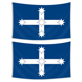 2x Large Australian Eureka Flag Bulk Pack - Southern Cross Stockade Flag (180 x 90cm)