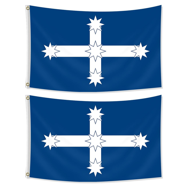 2x Large Australian Eureka Flag Bulk Pack - Southern Cross Stockade Flag (180 x 90cm)