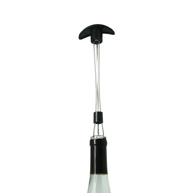 Vin Bouquet Wine Bottle Cork Extractor & Lifter in Black/Silver