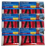 12x Everyday Fire Blankets (1.5mx1m) w/ Soft Pouch (AS/NSZ 3504) Bulk Box
