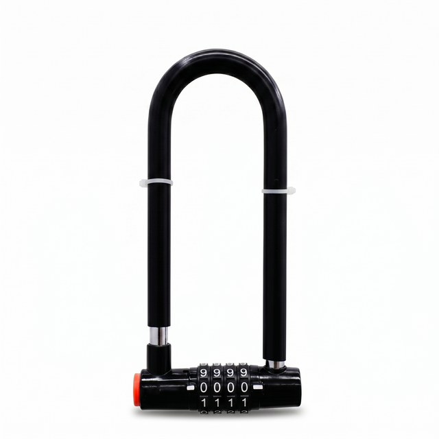 U-Shape 4-Digit Combination Bike Lock (Keyless) for Home, Office, Garage & Bicycles