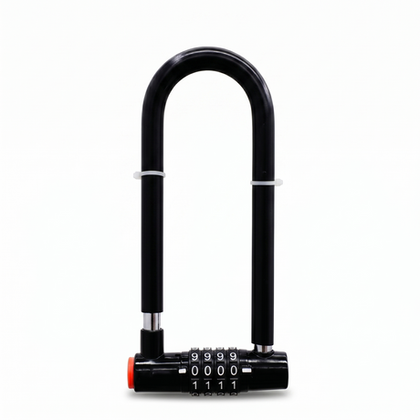 U-Shape 4-Digit Combination Bike Lock (Keyless) for Home, Office, Garage & Bicycles