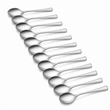 12x Tablekraft 170mm Harley Soup Spoon Bulk Pack (18/10 Stainless Steel)