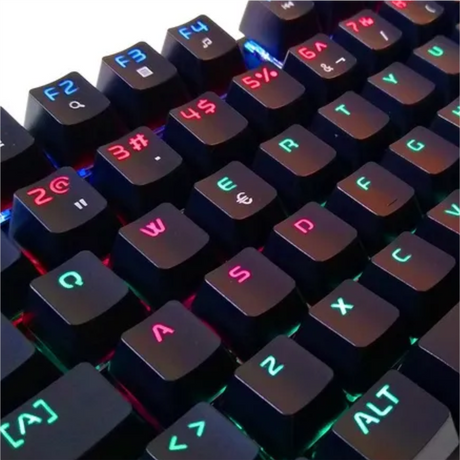 Philips Momentum USB Wired Mechanical Gaming Keyboard w/ Rainbow Backlight