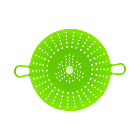 Chef'n Vibe Round 29.5cm Silicone Vegetable Steamer Kitchen Cooking Basket - Green