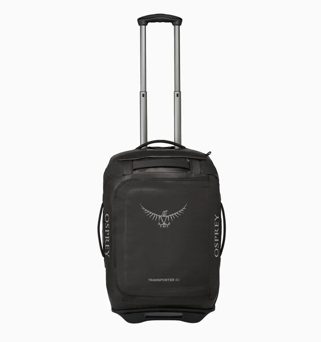 Osprey 40L Wheeled Transporter Duffel Bag Travel Carry On Suitcase in Black