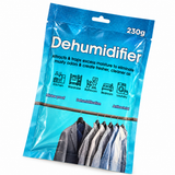 6x 230g Dehumidifier Moisture Absorbing Hanging Bags Bulk Pack (Calcium Chloride)
