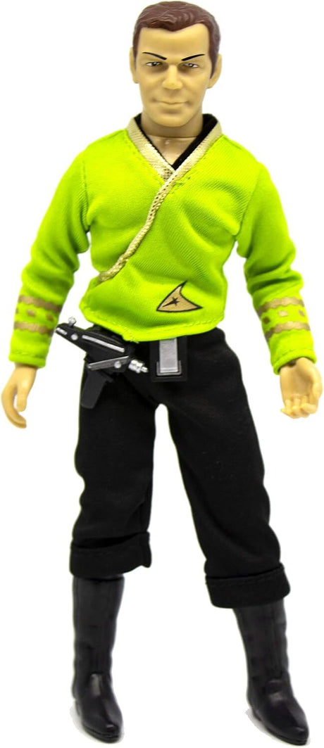 Mego Action Figure 8” Star Trek - Capt Kirk in Green Shirt with Tribbles