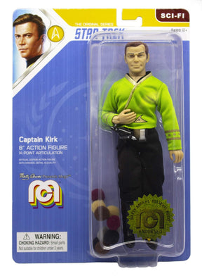 Mego Star Trek Captain Kirk 8-Inch Action Figure - Green Shirt with Tribbles