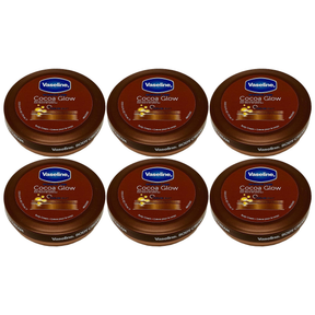 6x Vaseline 75ml Intensive Care Cocoa Body Cream (Bulk Pack)