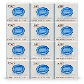 12x Pears 100g Pure & Gentle Transparent Soap Bar Bulk Pack - Mint Extract