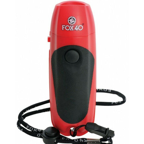 Fox 40 Electronic Whistle with Wrist Lanyard - Red (Safety & Referee)