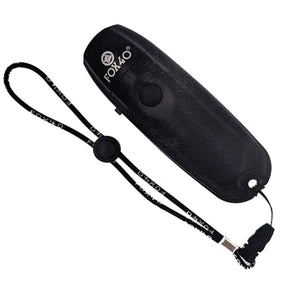 Fox 40 Electronic Whistle with Wrist Lanyard - Black (Safety & Referee)