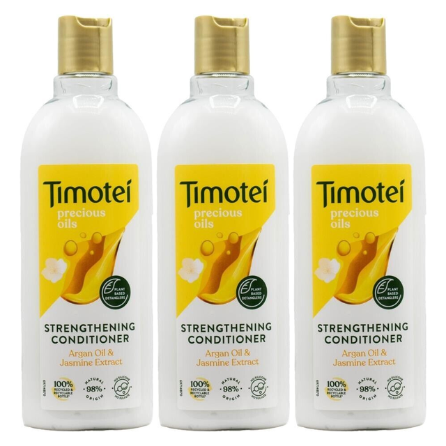 3x 300ml Timotei Strengthening Conditioner Pack - Argan Oil & Jasmine Extract