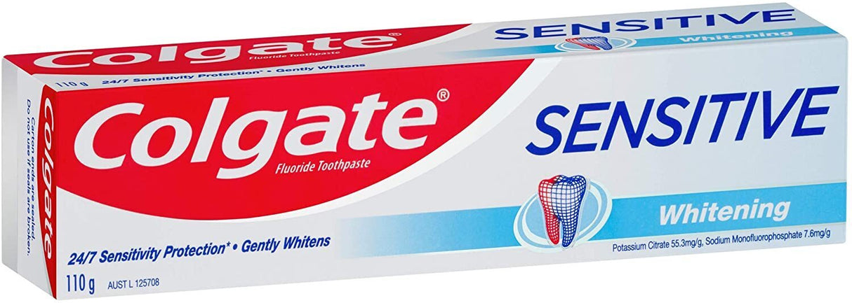 Colgate 110g Sensitive Whitening Toothpaste - Teeth Pain Relief