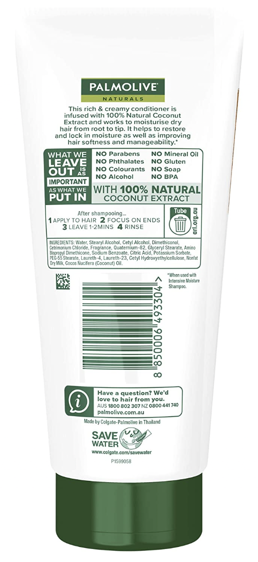 Palmolive Naturals Conditioner Intensive Moisture Coco Cream 350ml