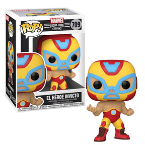 Funko Pop! Marvel Lucha Libre Iron Man Vinyl Figure - El Heroe Invicto #709